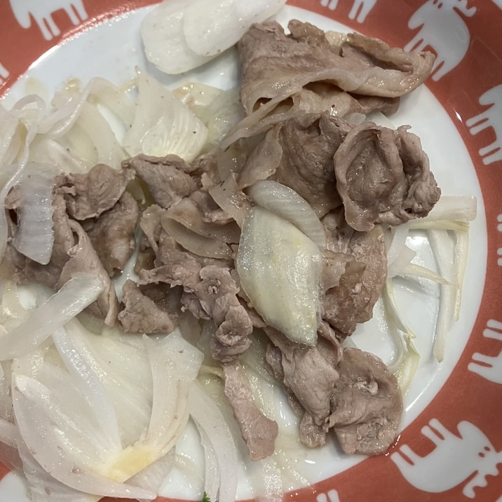 豚肉と新玉ねぎのニンニク風味焼き